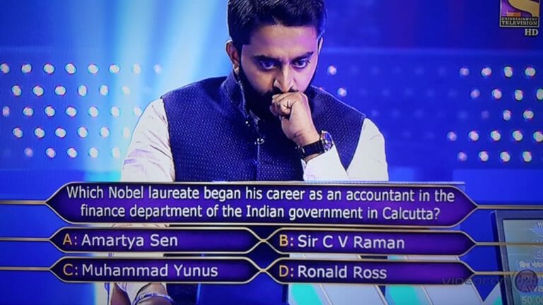 Ques : Which Nobel laureate began his career as an accountant in the finance Department of the Indian Government in Calcutta?