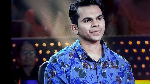 Tausif Syed Ali KBC Contestant on the Hotseat