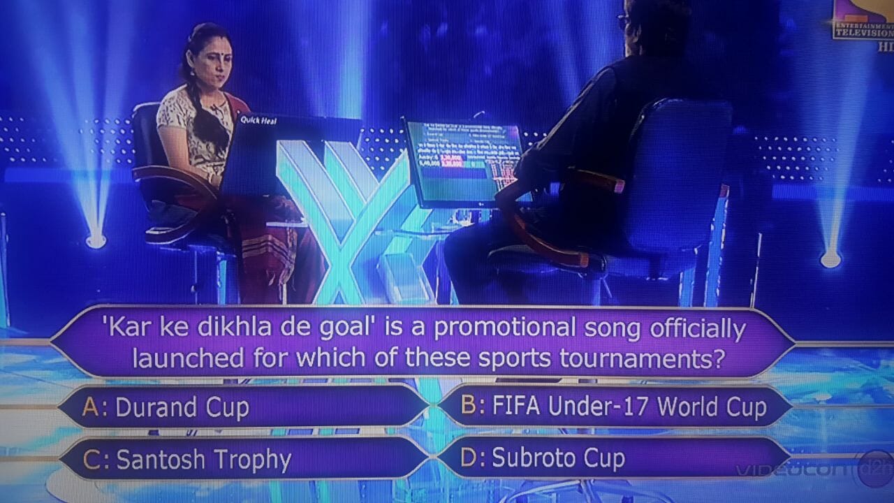 ‘Kar ke dikhla de goal’ is a promotional song officially launched for which of these sports tournaments?