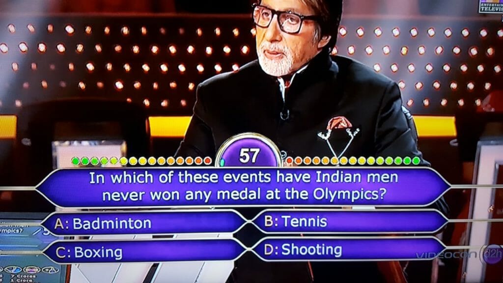 Ques : In which of these events have Indian men never won any medal at the Olympics?