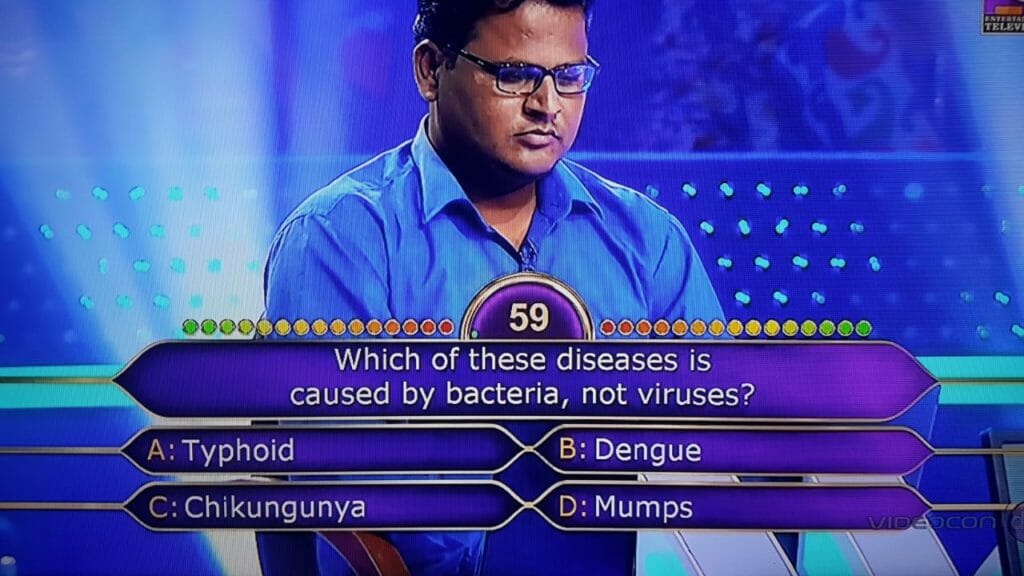 Ques Which of these diseases is caused by bacteria, not viruses