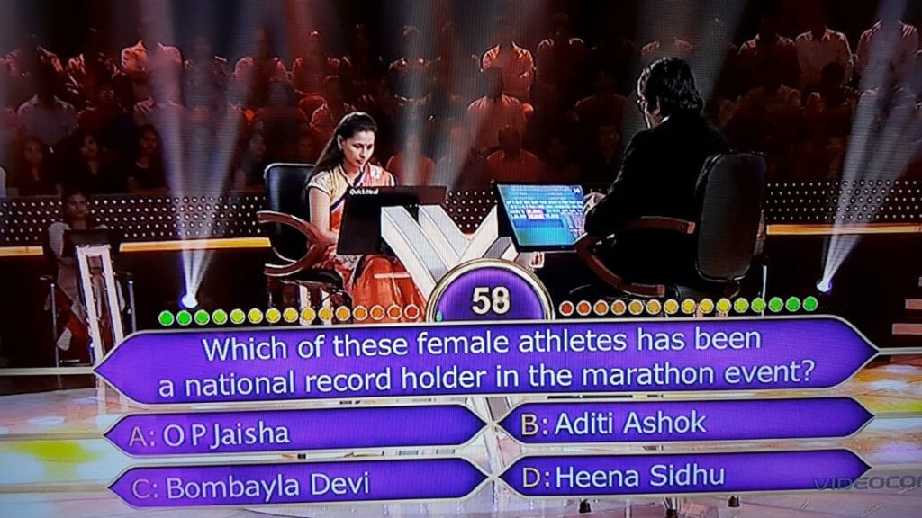 Ques : Which of these female athletes has been a national record holder in the marathon event?