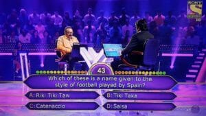 Ques Which of these is a name given to the style of football played by spain