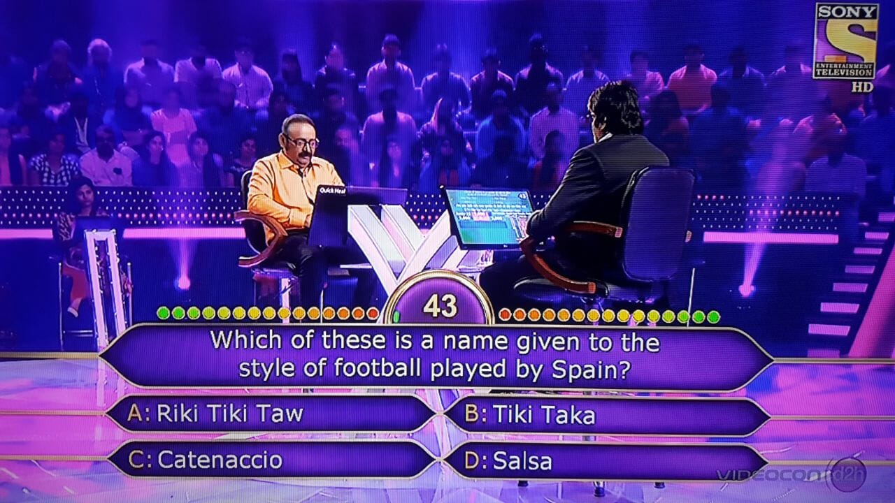 Ques : Which of these is a name given to the style of football played by Spain?