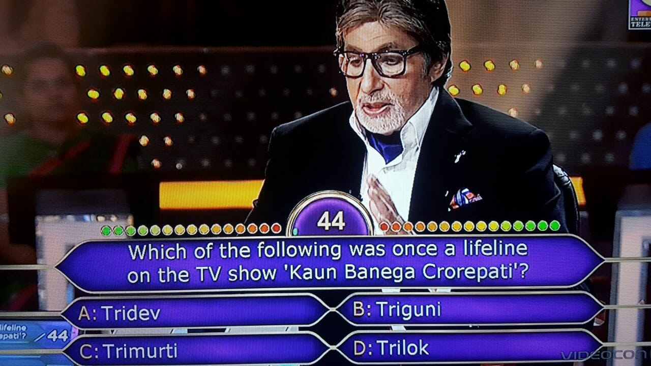 Ques : Which of the following was once a lifeline on the TV show ‘Kaun Banega Crorepati’?