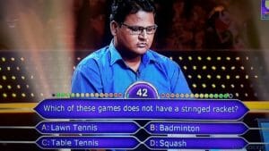 Rajudas Rathod from Beed as a KBC Contestant