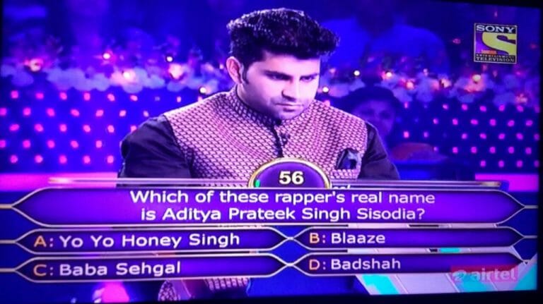 Which of these rapper’s real name is Aditya Prateek Singh Sisodia?