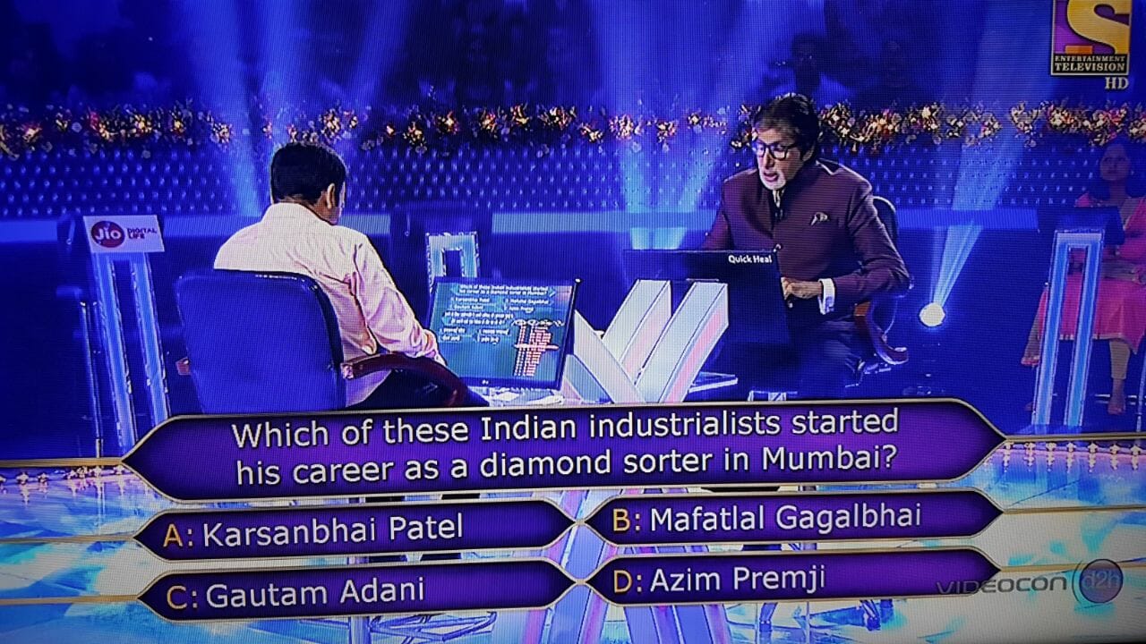 Ques : Which of these industrialist started his career as a diamond sorter in Mumbai?