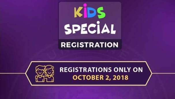 KBC Kids Registration – Register Now Last chance – 1st se 5th Oct