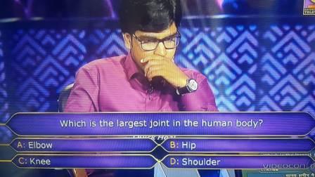 Ques : Which is the largest joint in the human body?