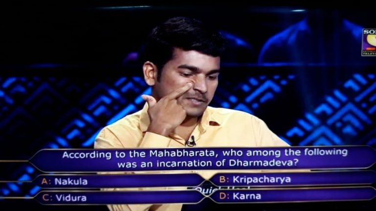 Ques : According to the Mahabharata, who among the following was an incarnation of Dharmadeva?