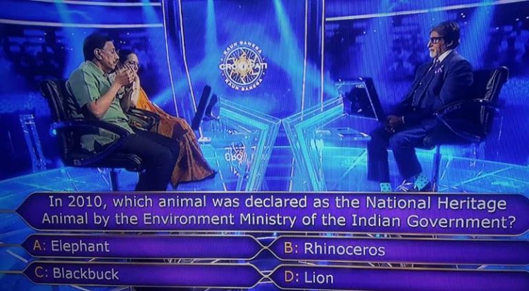Ques : In the year 2010, which animal was declared as the National Heritage Animal by the Environmental Ministry of the Indian Government?