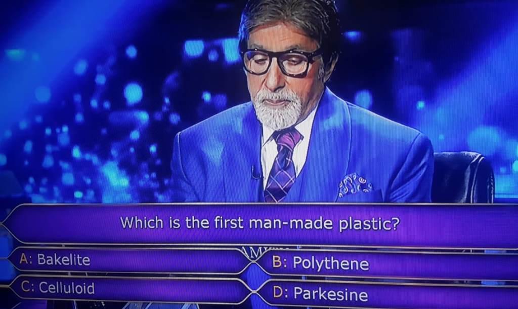 Ques : Which is the man made plastic?