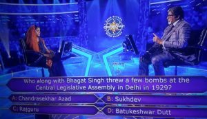 Who along with Bhagat Singh threw a few bombs at the Central Legislative Assembly in Delhi in 1929