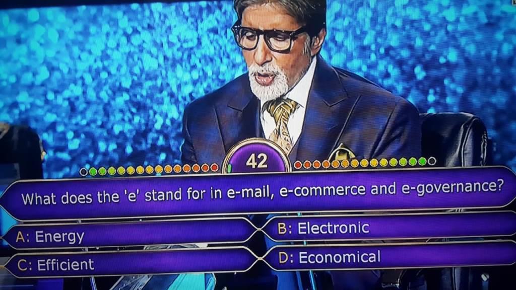 Ques : What does the ‘e’ stand for in e-mail, e-commerce and e-governance?