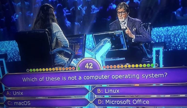 Ques : Which of these is not a computer operating system?