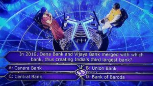 In 2019 Dena Bank and Vijaya Bank merged with which bank, thus creating India's third largest bank