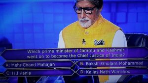 Ques : Which Prime Minister of Jammu & Kashmir went to become the Chief Justice of India?