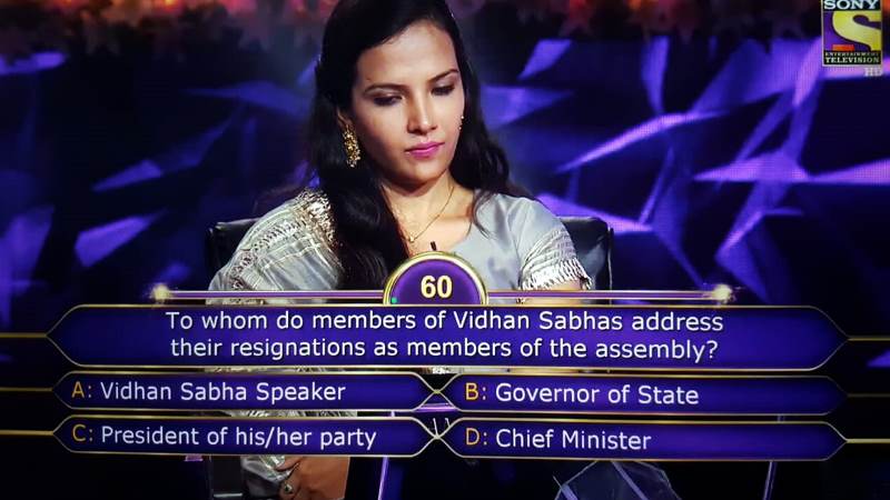 Ques : To whom do members of Vidhan Sabhas address their resignations as members of the assembly?