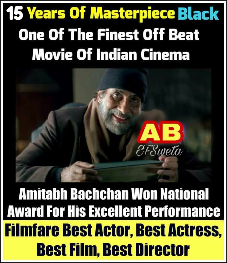 15 Years Of Black Legendary Amitabh Bachchan received 3rd National Award Best Actor Award