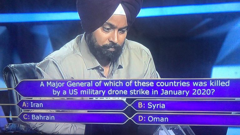 Ques : A Major General of which of these countries was killed by a US military drone strike in January 2020?