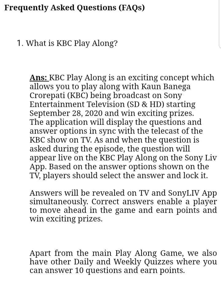 What is KBC Play ALong