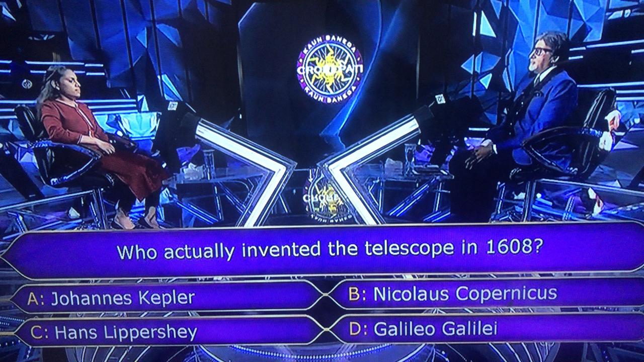Who actually invented the telescope in 1608