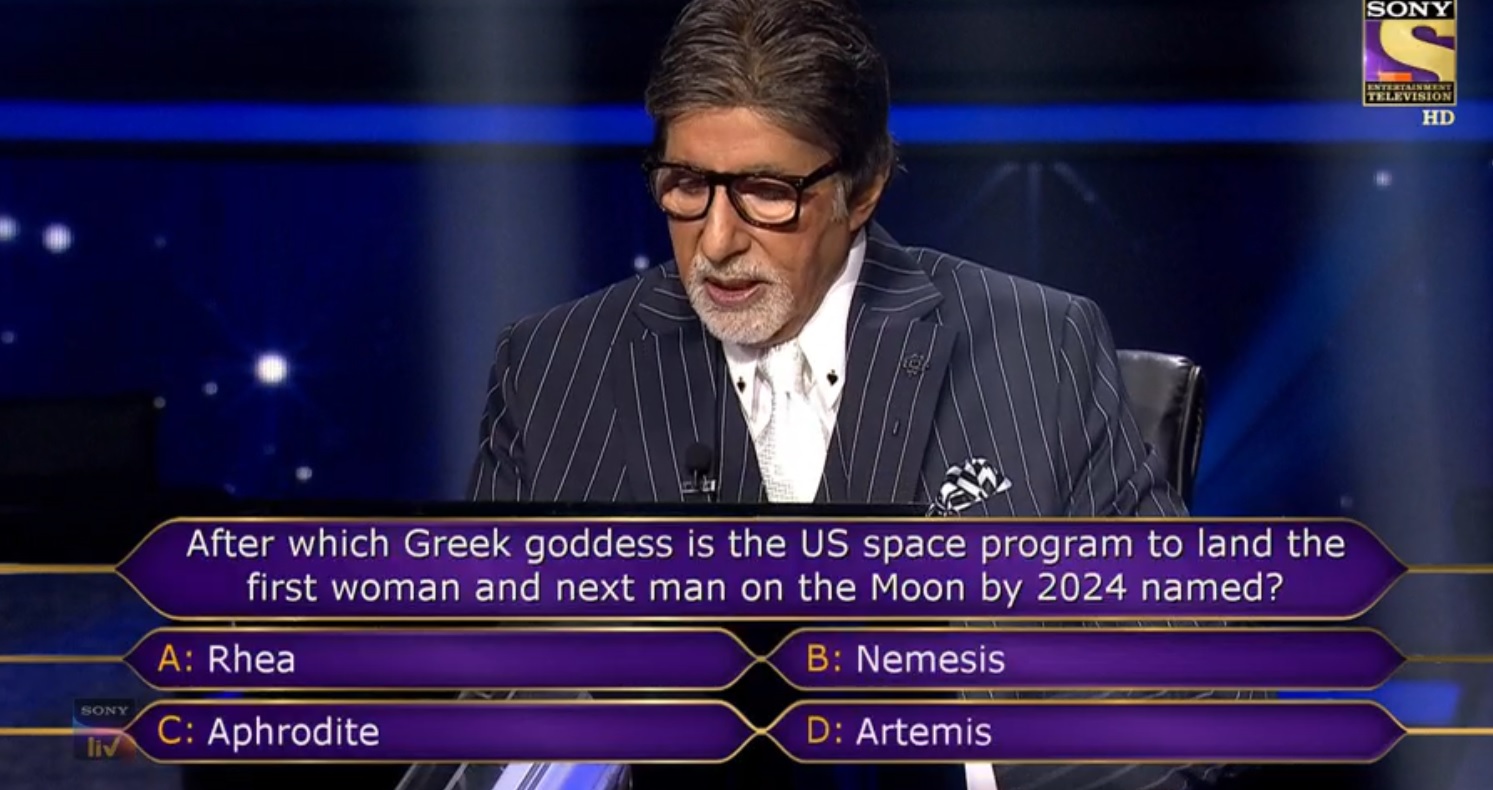 After which Greek goddess is the US space program to land the first woman and next man on the Moon by 2024 named