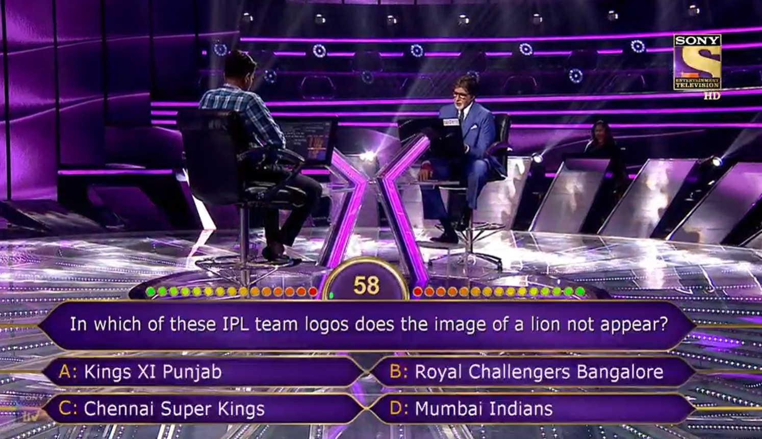 Ques : In which of these IPL team logos does the image of a lion not appear?