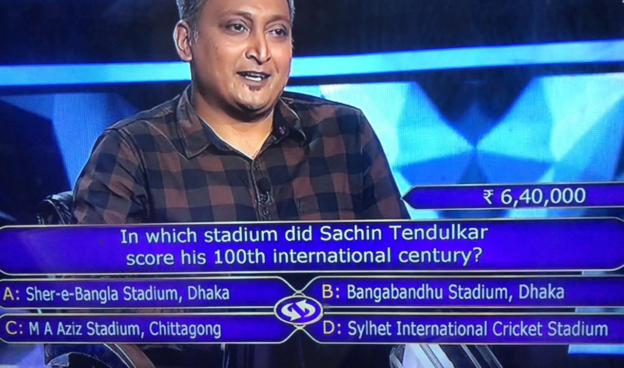 In which stadium did Sachin Tendulkar score his 100th international century