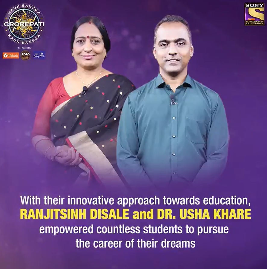 Watch RANJITHSINH DISALE and DR. USHA KHARE tonight on KBC Karamveer at 9PM only on Sony TV