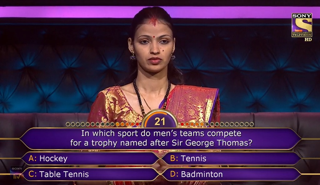 Ques : In which sport do men’s team compete for a trophy named after sir George Thomas?