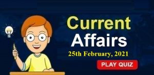 Current-Affairs-25th-feb-2021-KBC