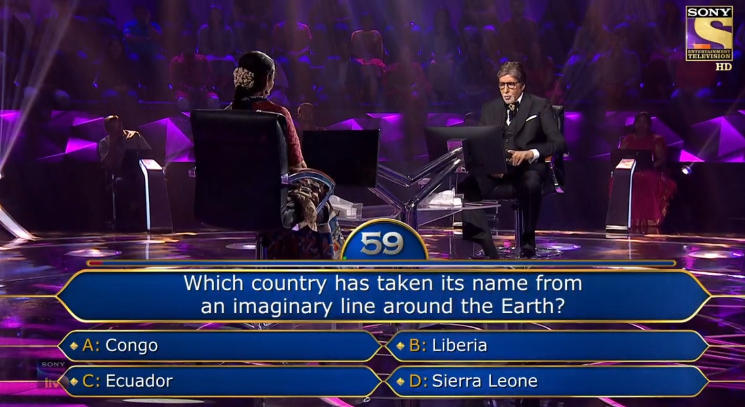 Ques : Which country has taken its name from an imaginary line around the Earth?