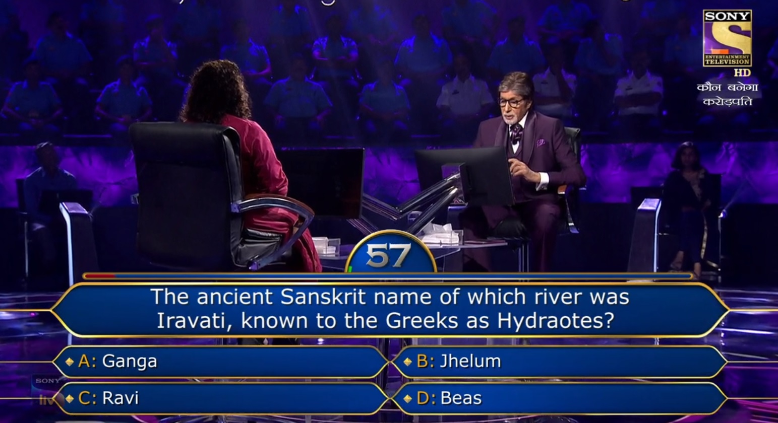 Ques : The ancinet Sanaskrit name of which river was Iravati, known to the Greeks as Hydraotes?