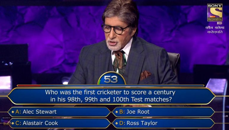 Ques : Who was the first cricketer to score a century in his 98th, 99th and 100th test matches?