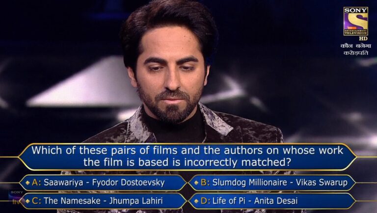 Ques : Which of these pairs of films and the authors  on whose books the film is based is incorrectly matched?