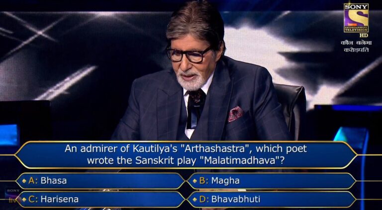 Ques : An admirer of Kautilya’s “Arthashastra”, which poet wrote the Sanskrit play “Malatimadhava”?