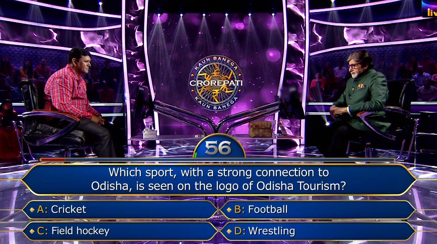 Ques : Which sport, with a strong connection to Odisha, is seen on the logo of Odisha Tourism?