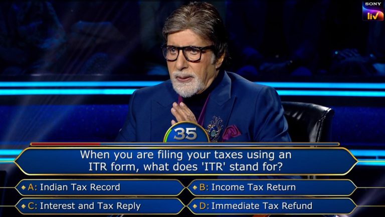 Ques : When you are filing your taxes using an ITR form, what does ‘ITR’ stand for?