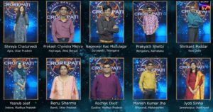 KBC Contestant of the week Play Along
