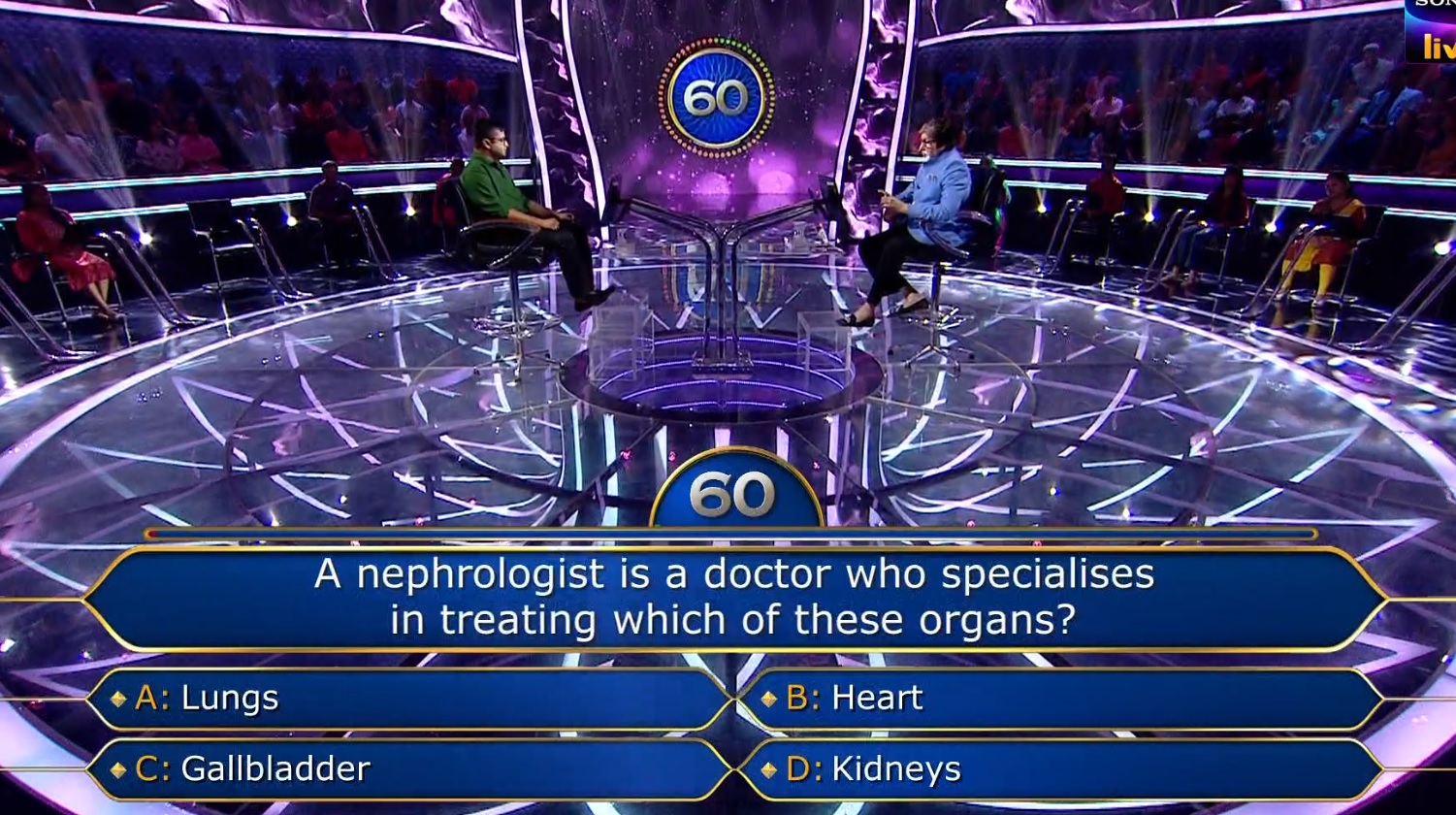 Ques : A nephrologist is a doctor who specializes in treating which of these organs?