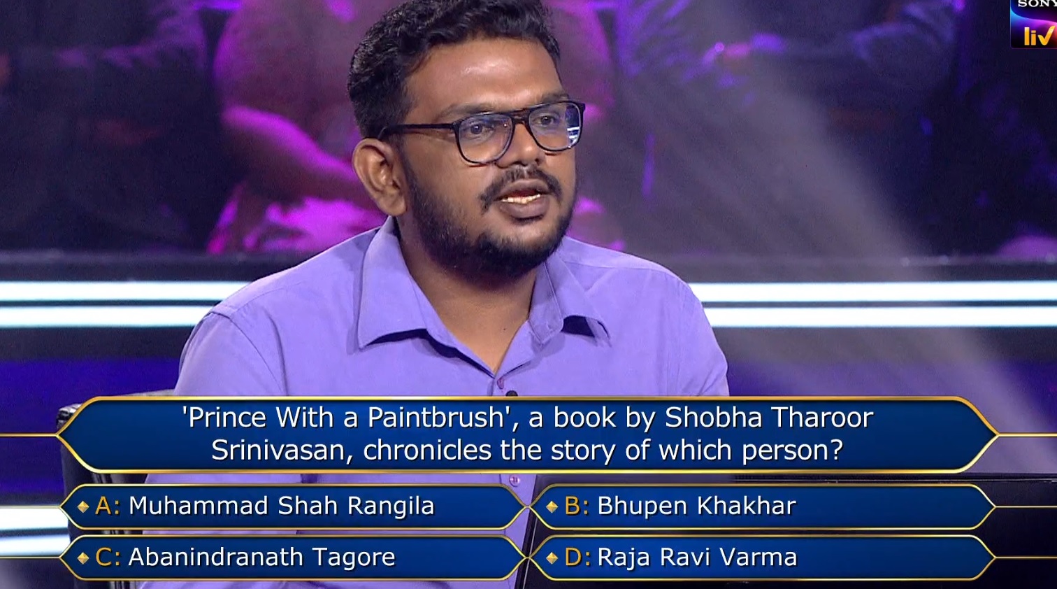 Ques : ‘Prince with a Paintbrush’, a book by Shobha Tharoor Srinivasan, Chronicles the story of which person?