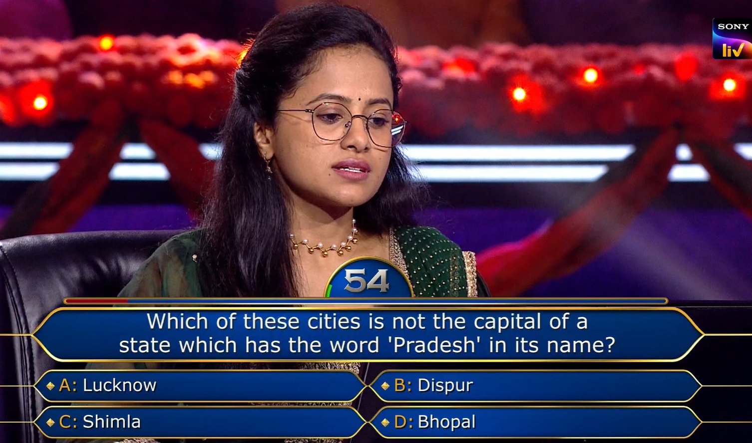 Ques : Which of these cities is not the capital of a state which has the word ‘Pradesh’ in its name?