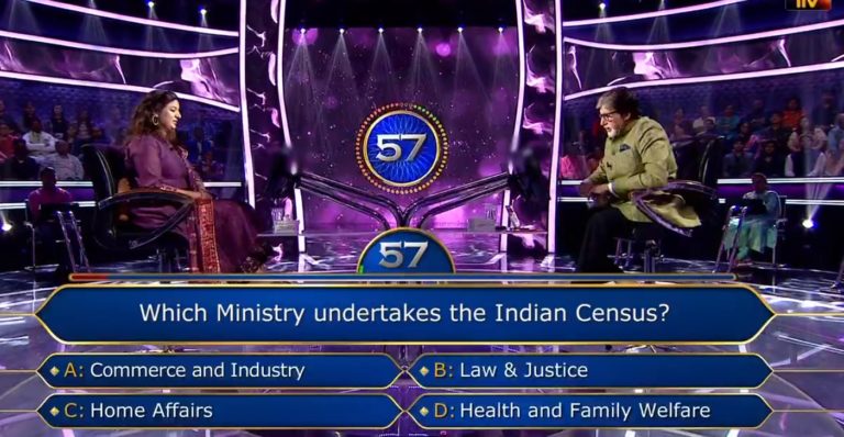 Ques : Which Ministry undertakes the Indian Census?
