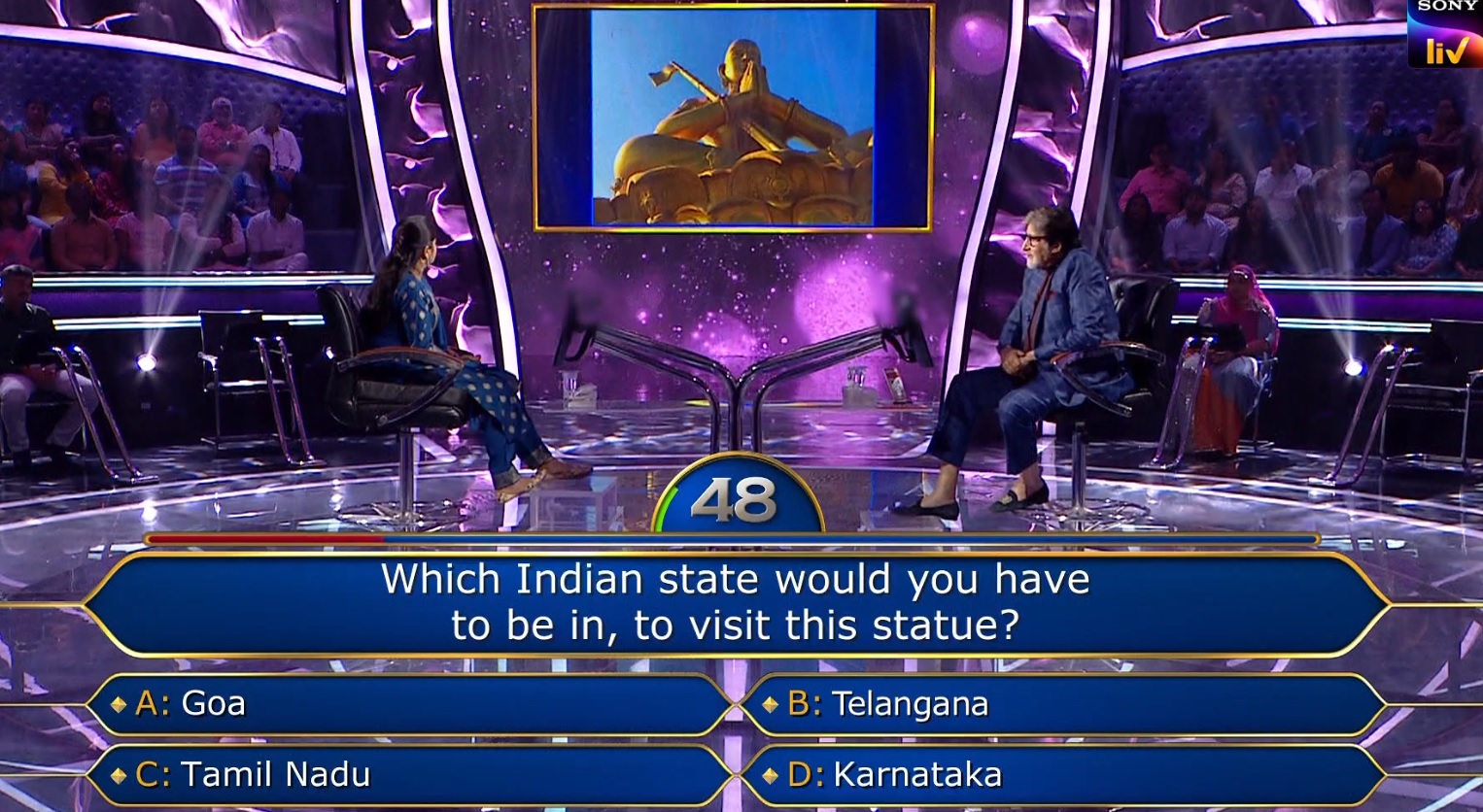 Ques : Which Indian state would you have to be in, to visit this statue?