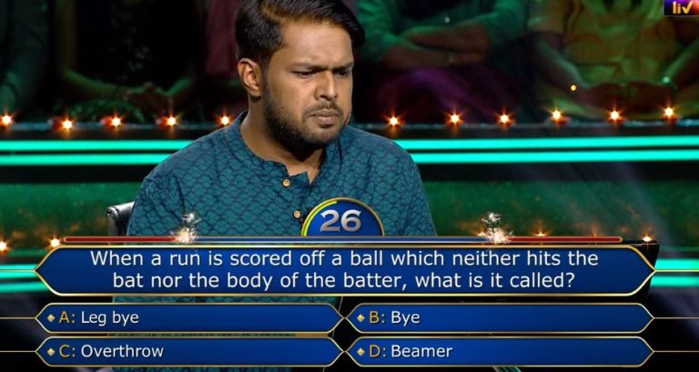 Ques : When a run is scored off a ball, which neither hits the bat nor the body of the batter, what is it called?