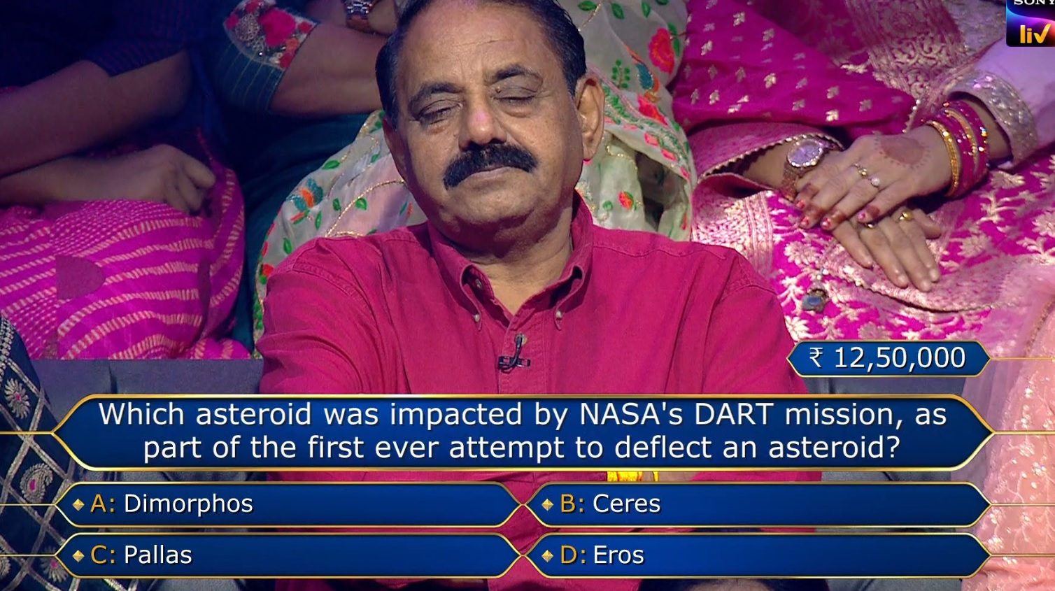 Ques : Which asteroid was impacted by NASA’s DART mission, as part of the first ever attempt to deflect an asteroid?