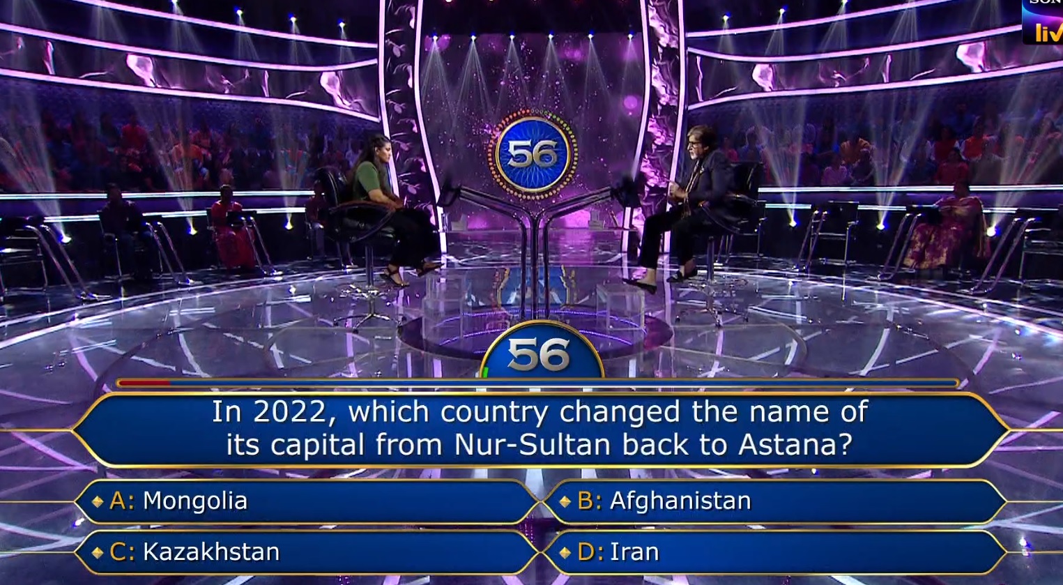 Ques : In 2022, which country changed the name of its capital from Nur-Sultan back to Astana?