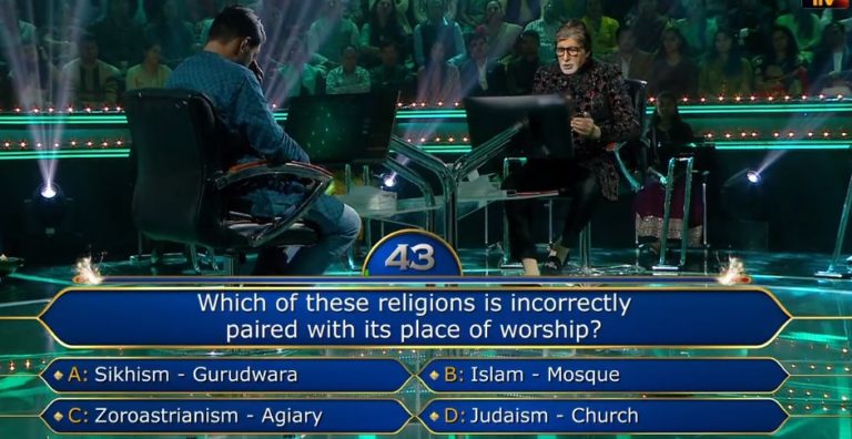 Ques : Which of these religions is incorrectly paired with its place of worship?